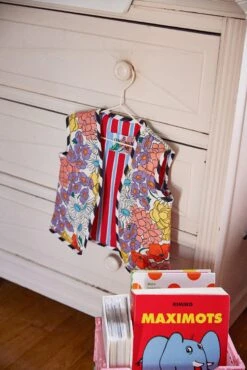 GILET ALI KIDS FLEURS 70'S