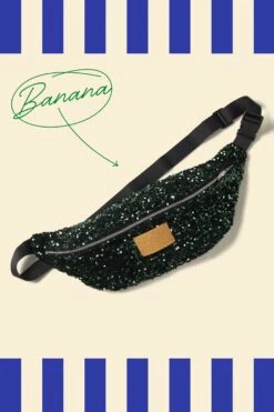 SAC BANANA SEQUINS VERTS