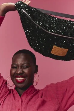 SAC BANANA SEQUINS VERTS -Make My Lemonade CG XMas Banana Sequins Verts 4