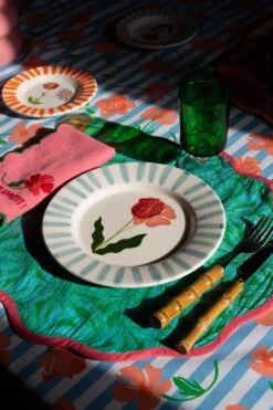 SET DE TABLE JASPER BLUE & GREEN -Make My Lemonade DSC03236