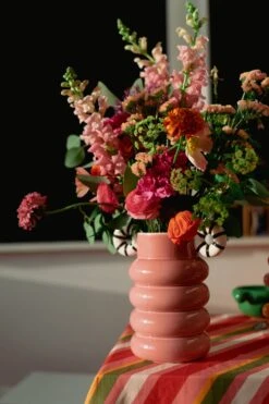 VASE ALLISTAIR PINK STRIPES