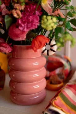 VASE ALLISTAIR PINK STRIPES -Make My Lemonade DSC04274