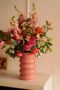 VASE ALLISTAIR PINK STRIPES -Make My Lemonade DSC04275