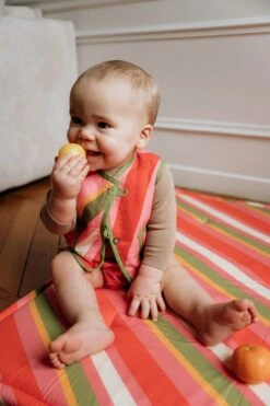 GILET KIDS BASILE MULTICO REVERSIBLE