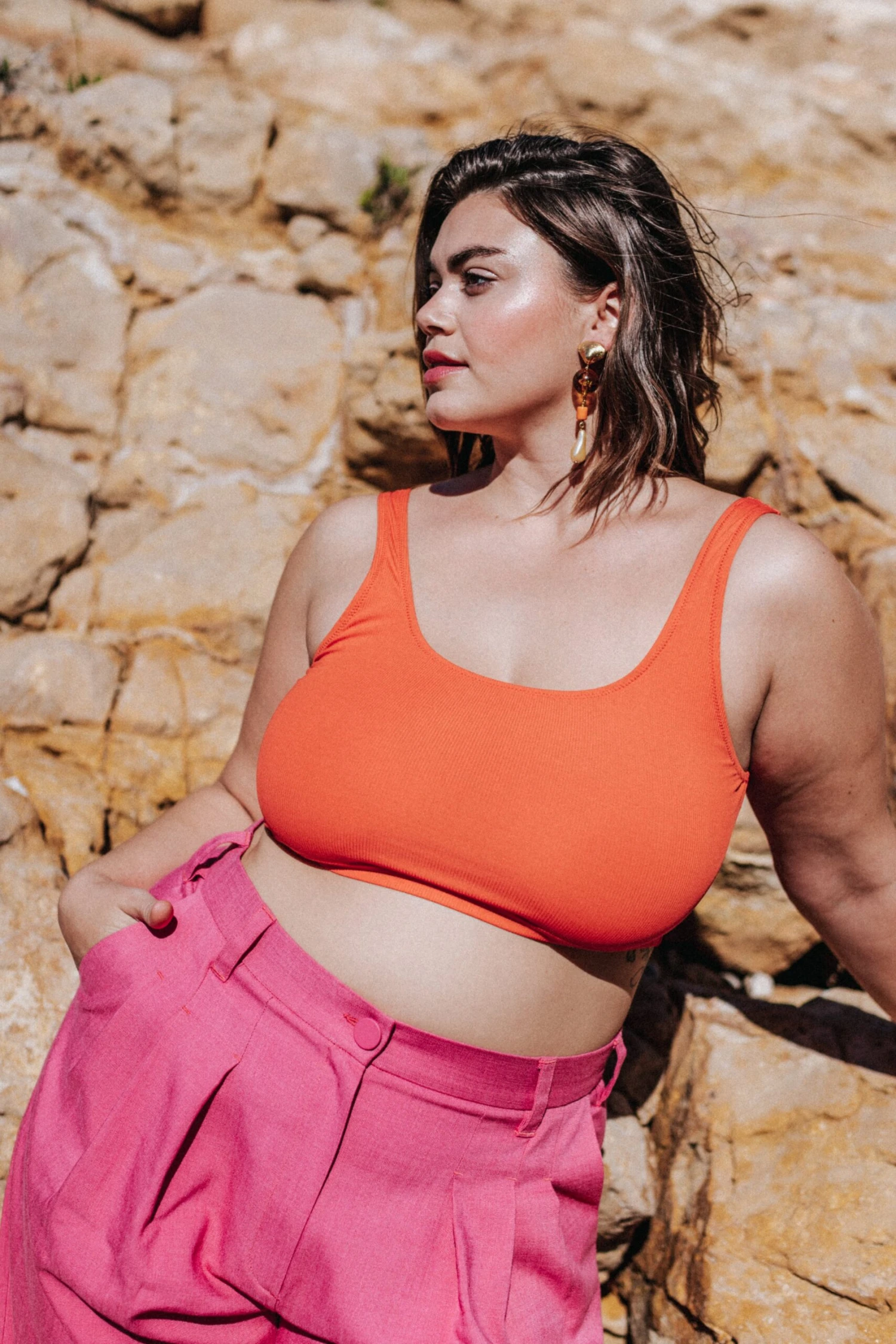 BRASSIERE ESMEE RIB ORANGE 3 BRASSIERE ESMEE RIB ORANGE – Image 2