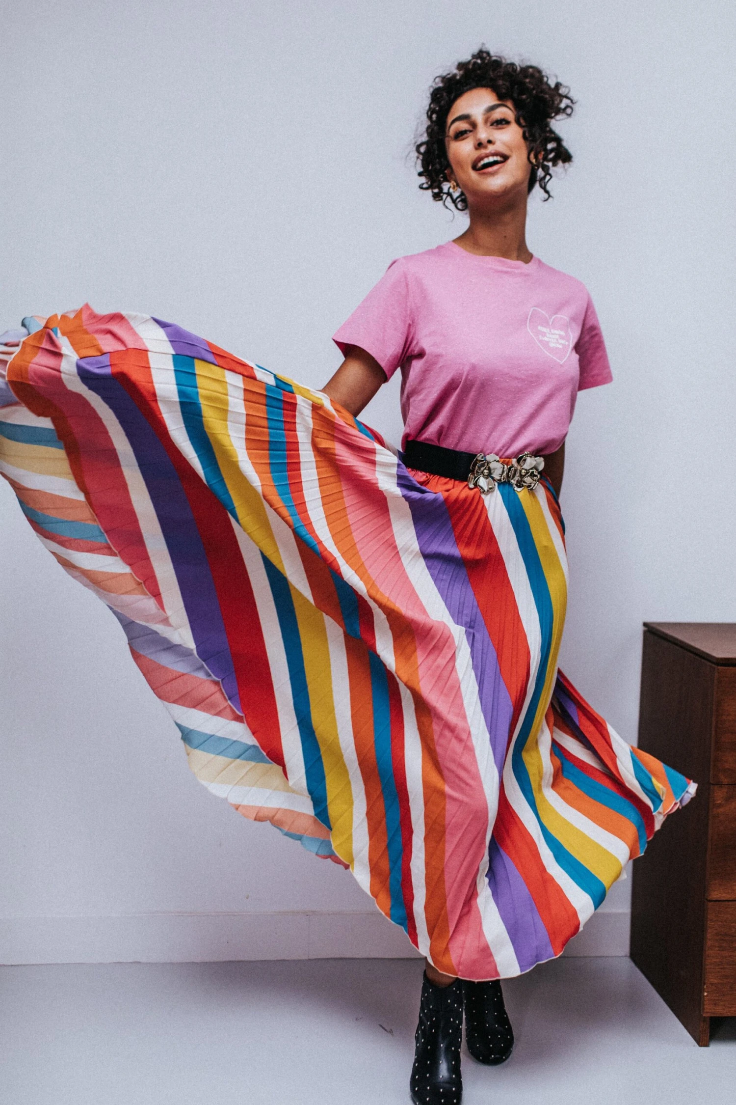 JUPE PAULA RAYURES MULTICO 5 JUPE PAULA RAYURES MULTICO â Image 3