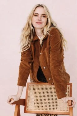 VESTE NINO VELOURS MACCHIATO