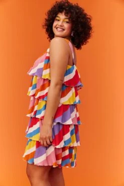 ROBE LISE RAYURES MULTI 18 ROBE LISE RAYURES MULTI -Make My Lemonade MML SUMMER 230323 1568