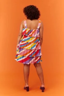 ROBE LISE RAYURES MULTI 19 ROBE LISE RAYURES MULTI -Make My Lemonade MML SUMMER 230323 1570