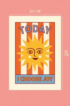 AFFICHE A3 TODAY I CHOOSE JOY -Make My Lemonade Today A3 Pink Dimensions 707b04b3 ecec 4017 844b 9cc33443bb8e