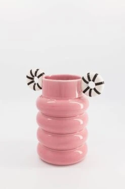 VASE ALLISTAIR PINK STRIPES -Make My Lemonade Vase Allistair Pink 4 f903074f 7355 401a af98 8ff9ab53c3a2